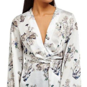 MISSGUIDED FLORAL - Print Long-Sleeve Top
